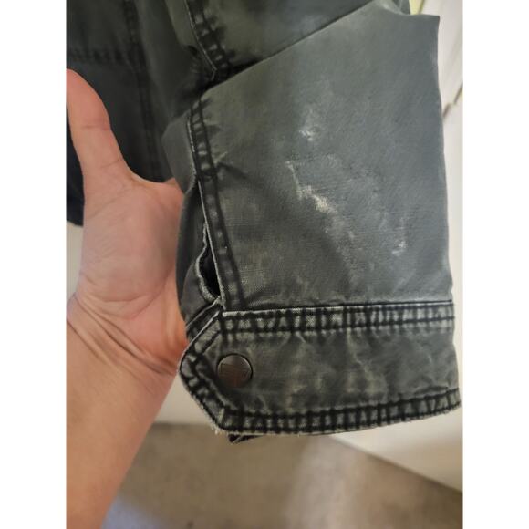 Levi's Black Sherpa Lined Cotton Guys Trucker Jacket, M - Picture 7 of 16